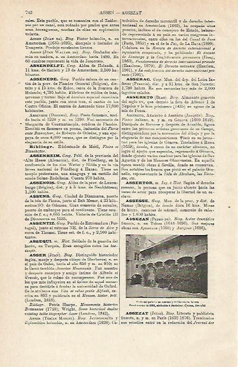 LAMINA ESPASA 12909: Palacio de Assezat en Tolosa Francia