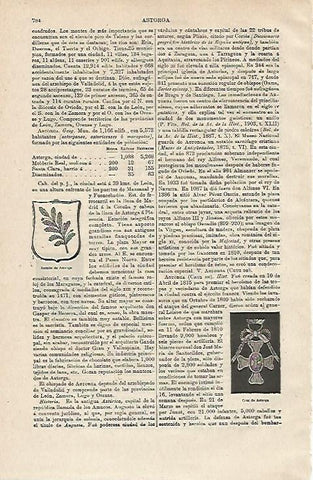 LAMINA ESPASA 12918: Escudo de Astorga Leon