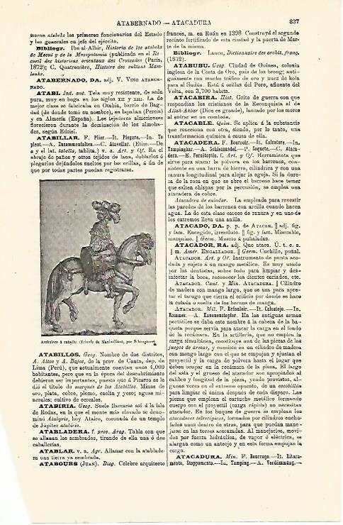 LAMINA ESPASA 12936: Atabalero a caballo