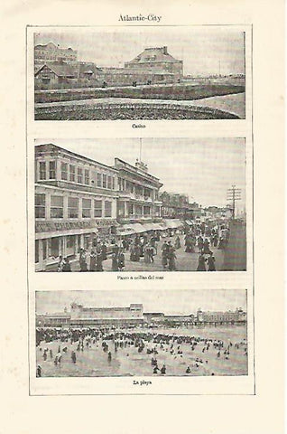 LAMINA ESPASA 12964: Vistas de Atlantic City Estados Unidos