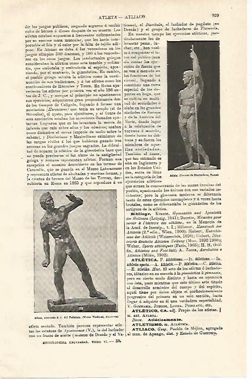 LAMINA ESPASA 12966: Esculturas romanas de atletas