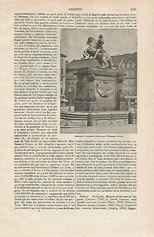LAMINA ESPASA 12986: Monumento a Augusto el fuerte en Dresde