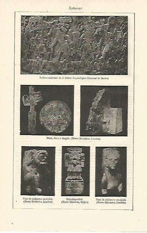 LAMINA ESPASA 13074: Arte azteca