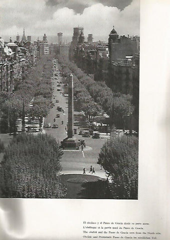 LAMINA 4887: BARCELONA OBELISCO Y PASEO DE GRACIA