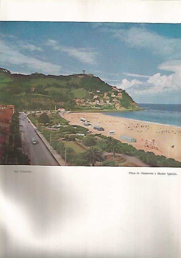 LAMINA 4926: SAN SEBASTIAN PLAYA DE ONDARRETA Y MONTE IGUELDO