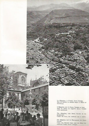 LAMINA 4968: GRANADA LA ALHAMBRA Y SIERRA NEVADA