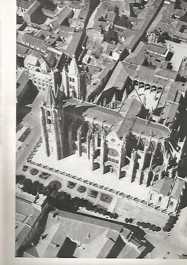 LAMINA 4996: CATEDRAL DE LEON VISTA AEREA