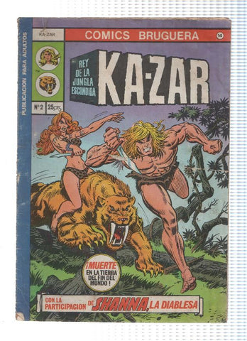 Comics Bruguera numero 14: Ka-Zar rey de la jungla escondida numero 2