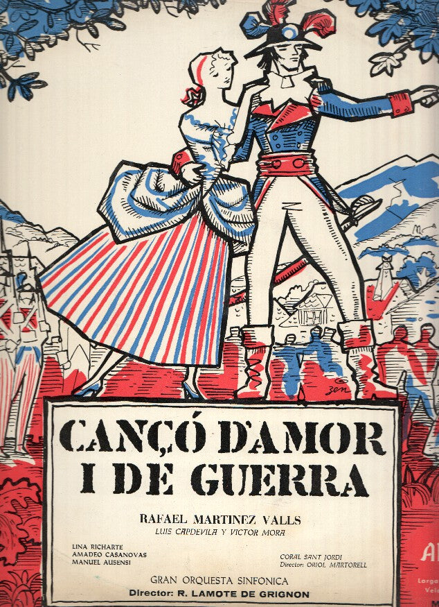 Disco/Vinilo-LP: CANCO D,AMOR I DE GUERRA - Rafael Martinez Valls