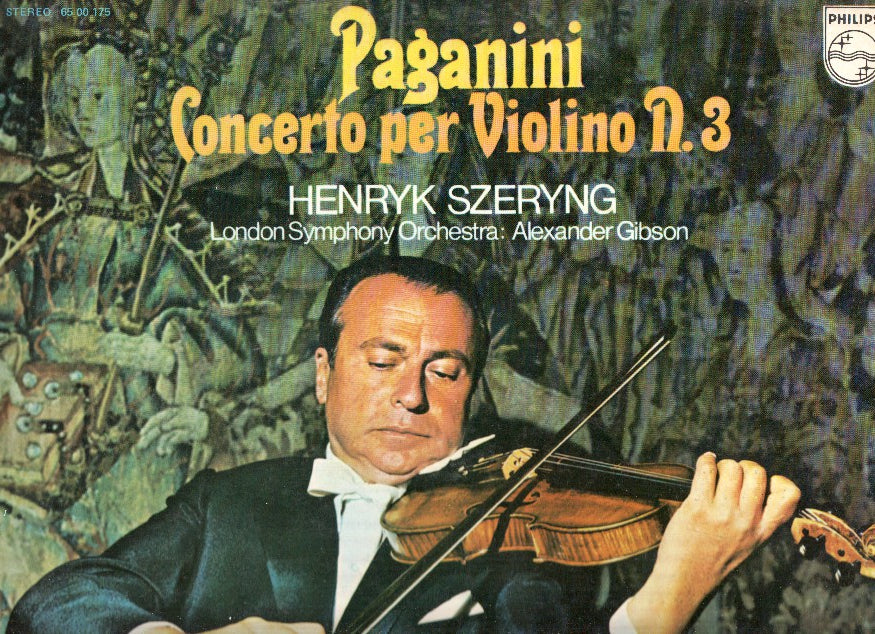 Disco/Vinilo-LP: PAGANINI: Concerto per Violino Numero 3: HENRYK SZERYNG (Philips)