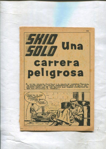 Skid Solo: Una carrera peligrosa (son unicamente 8 paginas)