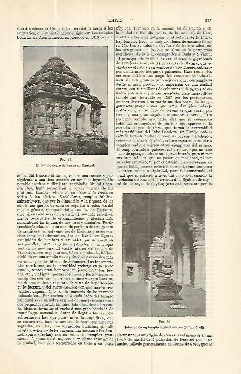 LAMINA ESPASA 13802: Templo negro de Surya en Kanarak
