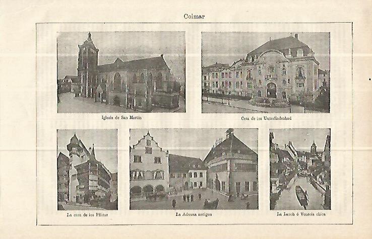 LAMINA ESPASA Alemania 13909: Vistas de Colmar Alemania