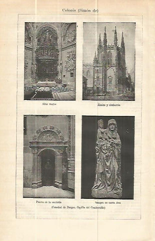 LAMINA ESPASA 13953: Capilla del Condestable de la Catedral de Burgos