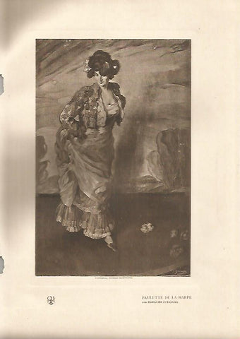 LAMINA 5023: Paulette de la Harpe por Ignacio Zuloaga