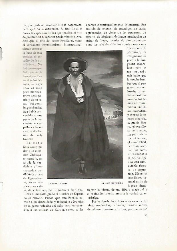 LAMINA 5031: Un  juez de pueblo por Ignacio Zuloaga