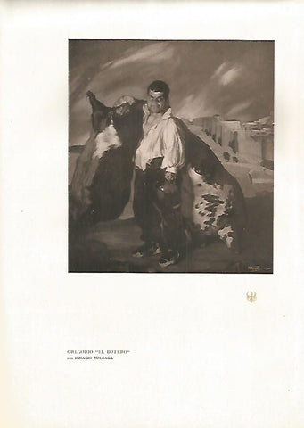 LAMINA 5033: Gregorio el Botero por Ignacio Zuloaga