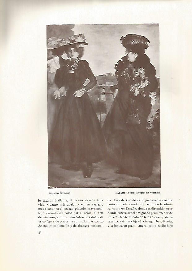 LAMINA 5037: Madame Louise por Ignacio Zuloaga