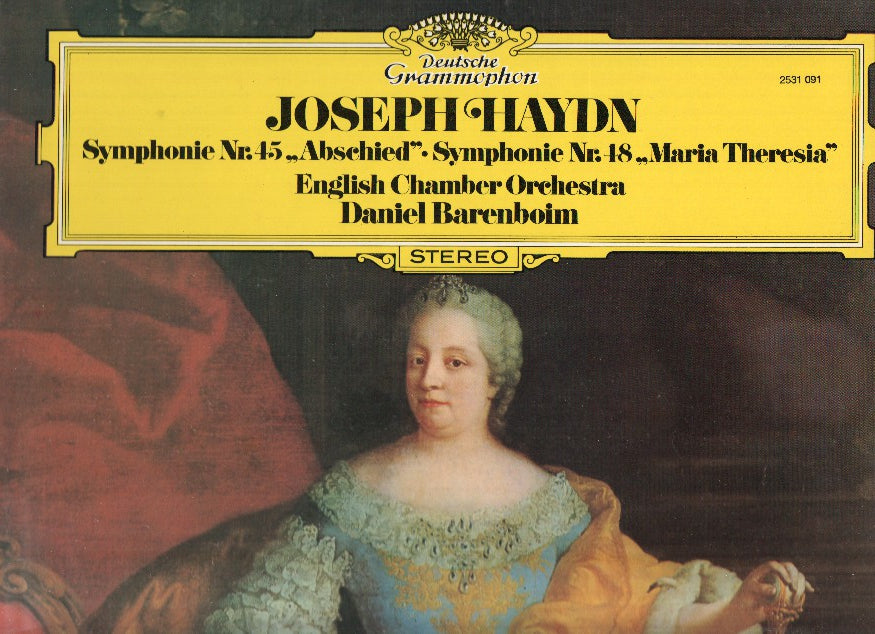 Disco/Vinilo-LP: JOSEPH HAYDN - Symphonie Nr.45 Abschied y 48 Maria Theresia (Deutsche Gramophon)