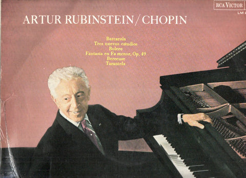 Disco/Vinilo-LP: ARTHUR RUBINSTEIN / CHOPIN : Barcarola (RCA)