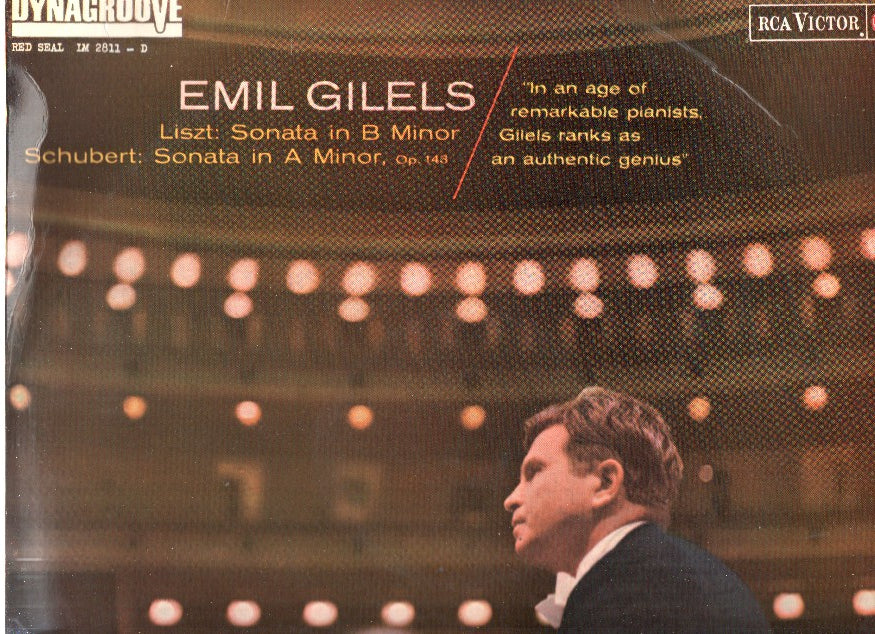 Disco/Vinilo-LP: EMIL GILELS - Sonata en B Minor de Liszt y Sonata en A Minor Op.143 de Shubert (RCA)