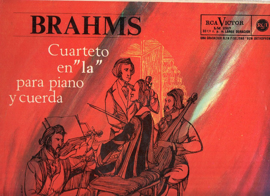 Disco/Vinilo-LP: BRAHMS  - Cuarteto en LA para Piano y Cuerda - THE FESTIVAL QUARTET