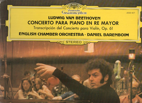 Disco/Vinilo-LP: BEETHOVEN - Concierto para Piano en RE MAYOR / Daniel Barenboim (Deustche Gramophon)