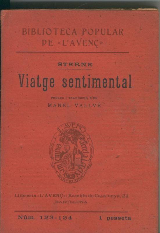 Biblioteca Popular de L,Avenç numero 123/124: Viatge sentimental