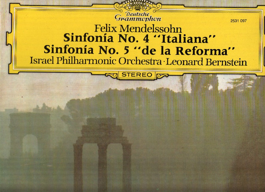 Disco/Vinilo-LP: MENDELSSOHN - Sinfonia No.4 y Sinfonia No.05 (Deutsche Grammophon)