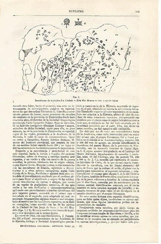 LAMINA ESPASA 14027: Insculturas de la piedra Eira dos Mouros de San Jorge de Sacos