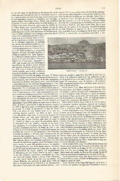 LAMINA ESPASA 14051: Puerto de Saint John s