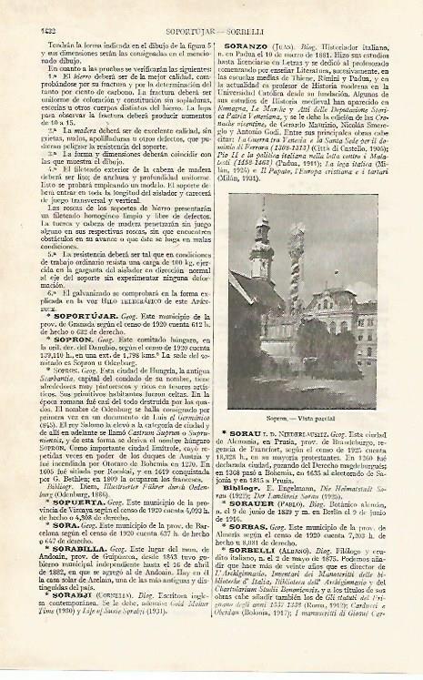 LAMINA ESPASA 14138: Vista de Sopron Hungria