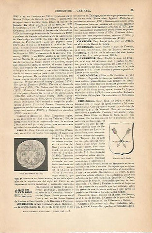 LAMINA ESPASA 14165: Escudo de Creixell Tarragona