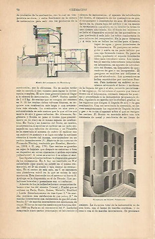 LAMINA ESPASA Alemania 14167: Crematorio de Dresde y de Heidelberg. Alemania