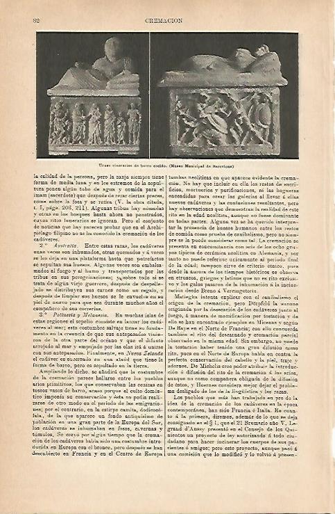 LAMINA ESPASA 14172: Urnas cinerarias del Museo de Barcelona