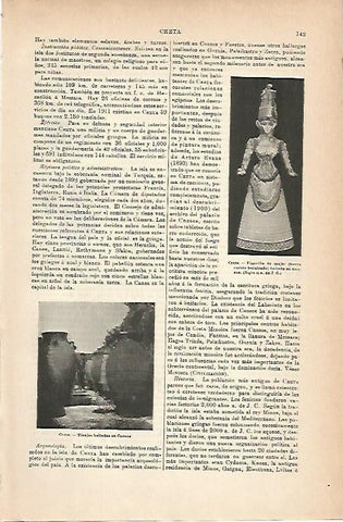 LAMINA ESPASA 14182: Vistas de Knosos Grecia