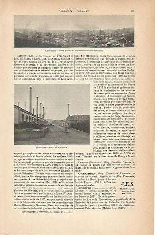 LAMINA ESPASA 14187: Establecimientos Schneider en Le Creusot