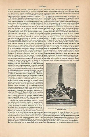 LAMINA ESPASA 14192: Monumento de la expedicion a Crimea en Turin