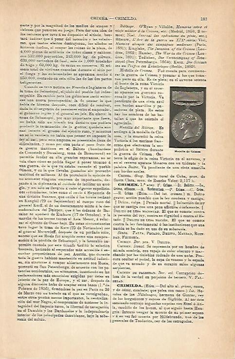 LAMINA ESPASA 14193: Medalla de Crimea
