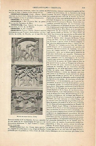 LAMINA ESPASA 14209: Martirio de santa Cristeta en Avila