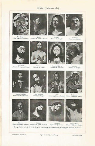 LAMINA ESPASA 14228: Cabezas de Cristo