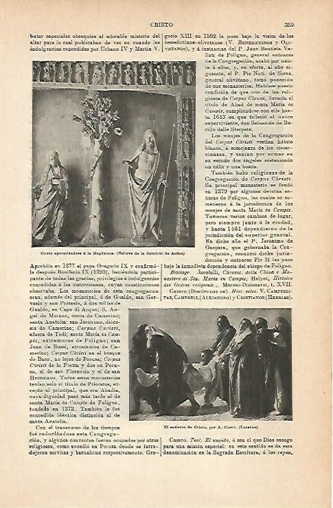LAMINA ESPASA 14232: Cristo apareciendose a la Magdalena