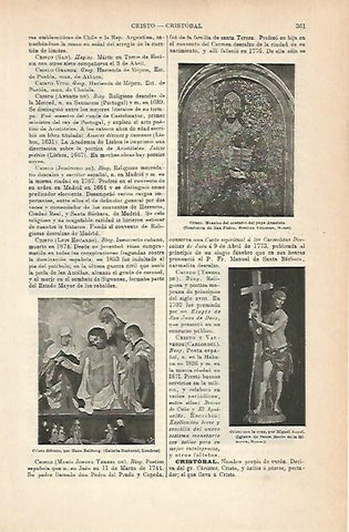 LAMINA ESPASA 14233: Cristo difunto por Baldung y Cristo con la cruz de  Miguel Angel