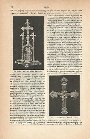 LAMINA ESPASA 14265: Cruz de la Catedral de Pamplona