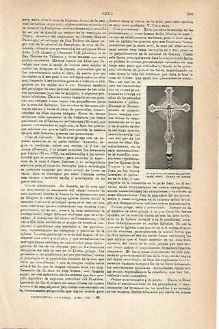 LAMINA ESPASA 14278: Cruz procesional 