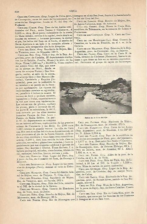 LAMINA ESPASA 14286: Baños de la Cruz del Eje Argentina