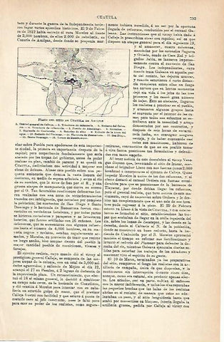 LAMINA ESPASA 14304: Plano del sitio de Cuautla de Amilpas