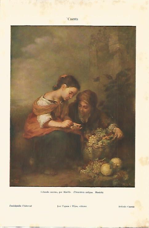 LAMINA ESPASA 14331: Echando cuentas por Murillo