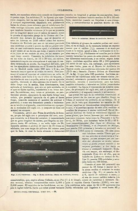 LAMINA ESPASA 14351: Cañon de culebrina