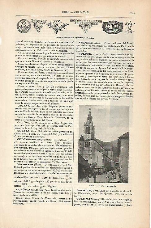 LAMINA ESPASA 14352: Iglesia de Culoz Francia